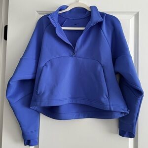 Blue Joy Nike Pro Thermal Quarter Zip Pullover Top